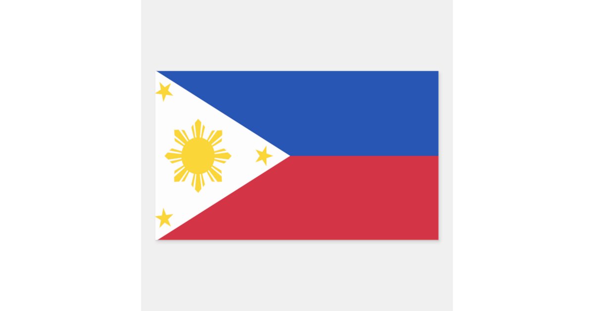 Philippines Flag Sticker | Zazzle