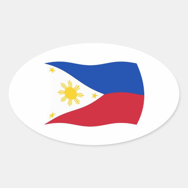 Philippines Flag Sticker (Front)