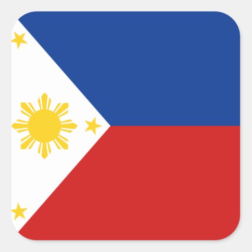 Philippines Flag Sticker | Zazzle