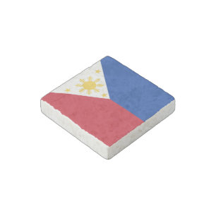 Philippines flag stone magnet