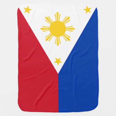 Philippines Flag Swaddle Blanket
