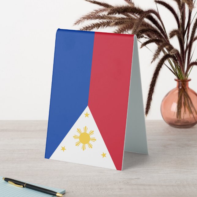 Philippines flag table tent (In SItu (Table))