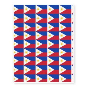 Philippines Flag Temporary Tattoos