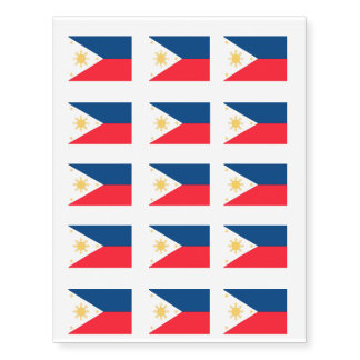 Philippines Flag Temporary Tattoos