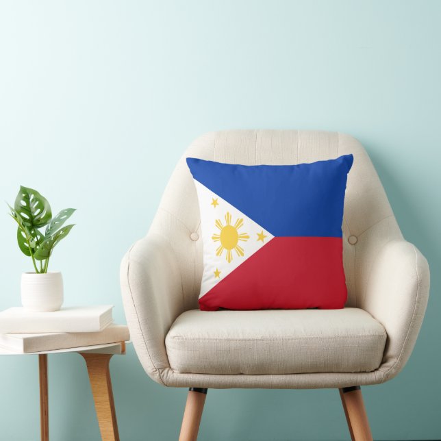Philippines flag throw pillow (Chair)