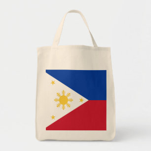 Philippines flag tote bag