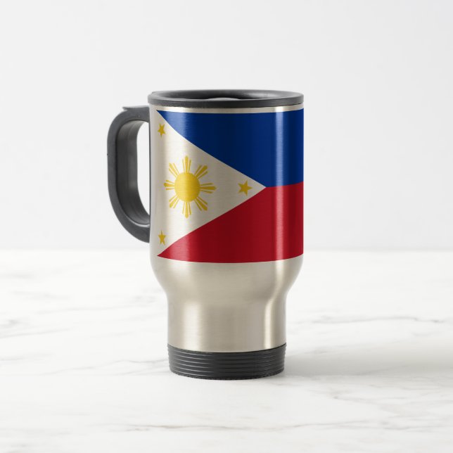 Philippines Flag Travel Mug (Front Left)