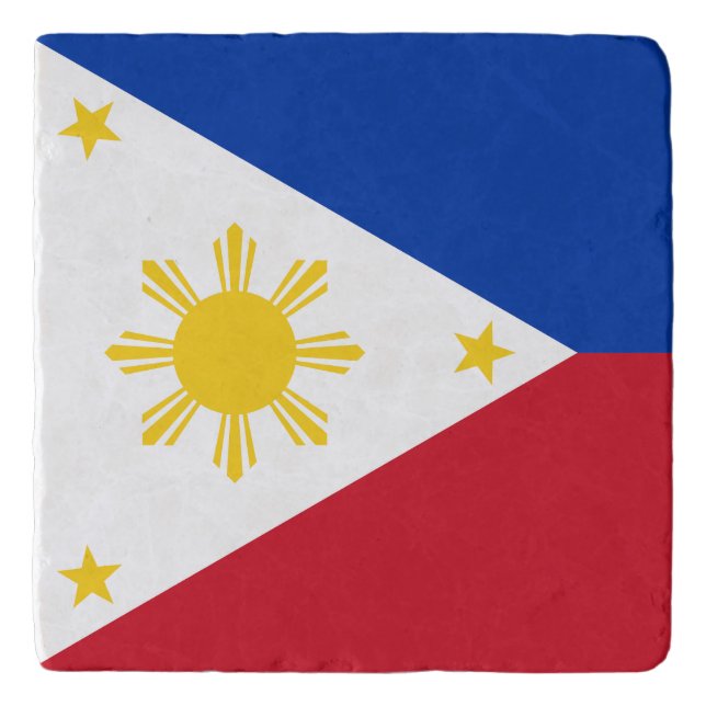 Philippines Flag Trivet (Front)
