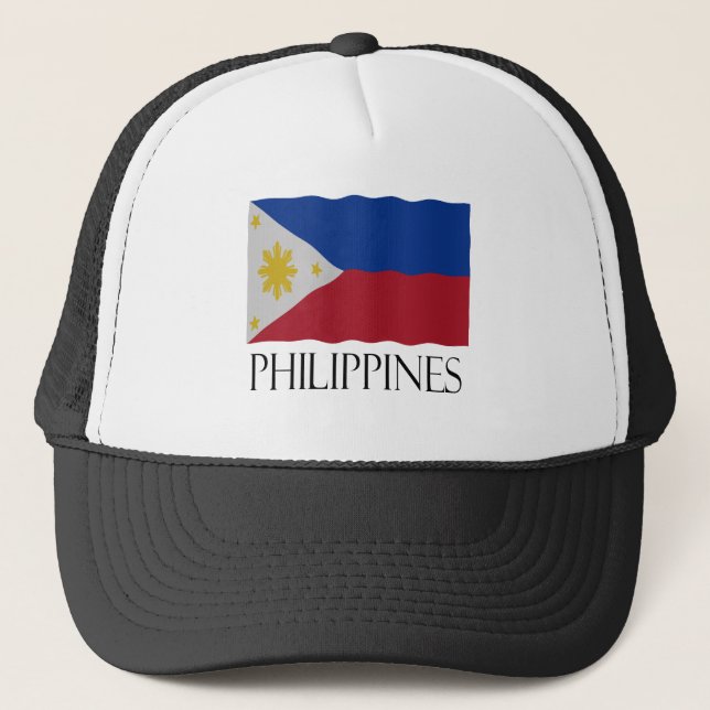 Philippines flag trucker hat (Front)