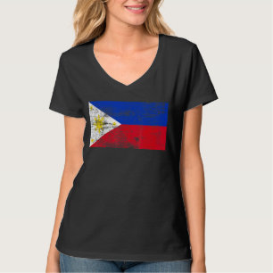 Philippines Flag Vintage Proud Philippines Flag T-Shirt