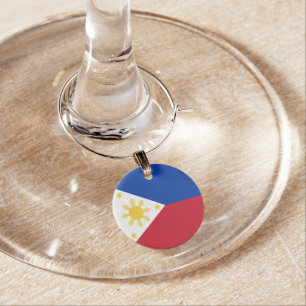 Philippines flag wine charm