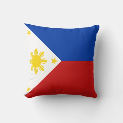 Philippines Flag x Flag Pillow