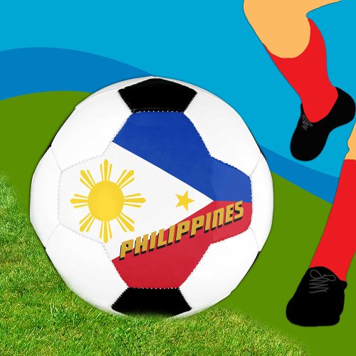 Philippines Football  Philippine Flag  Sport Soccer Ball