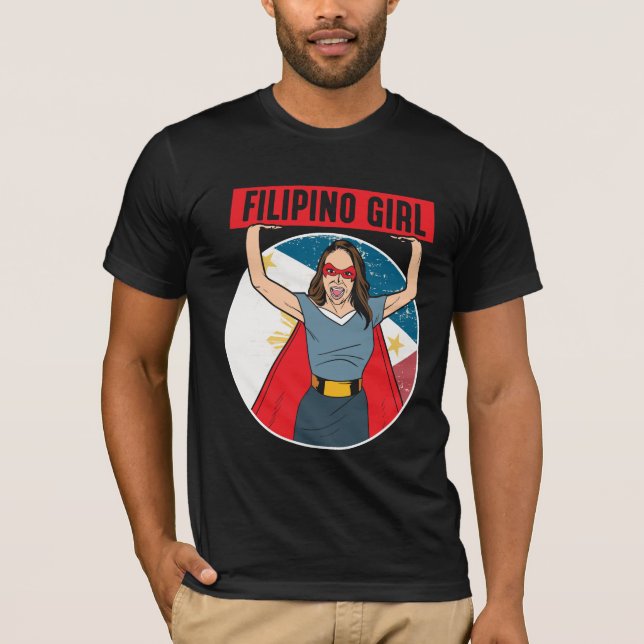 Philippines Girl Pride Pinoy Proud Filipina T-Shirt (Front)