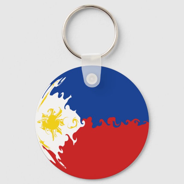 Philippines Gnarly Flag Keychain (Front)