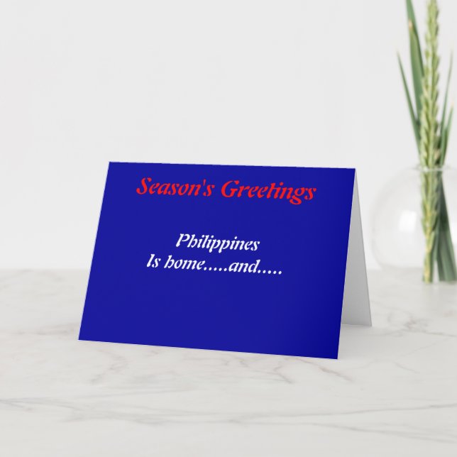 Philippines greetings cards (Front)