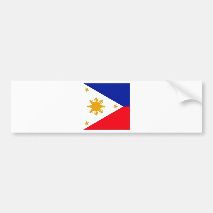 Philippines High quality Flag Bumper Sticker
