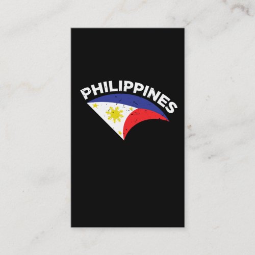 Philippines Homeland Proud Filipino Flag pinoy Business Card
