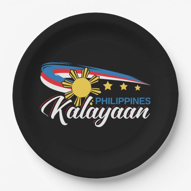 Philippines Kalayaan Independence Holiday Paper Plates (Front)