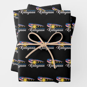Philippines Kalayaan Independence Holiday Wrapping Paper Sheets