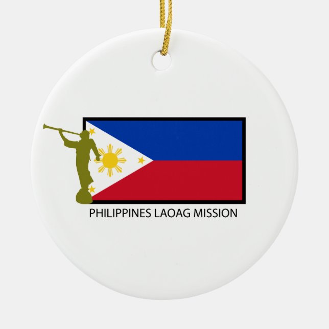PHILIPPINES LAOAG MISSION LDS CTR CERAMIC ORNAMENT (Front)