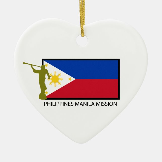 PHILIPPINES MANILA MISSION LDS CTR CERAMIC ORNAMENT (Front)