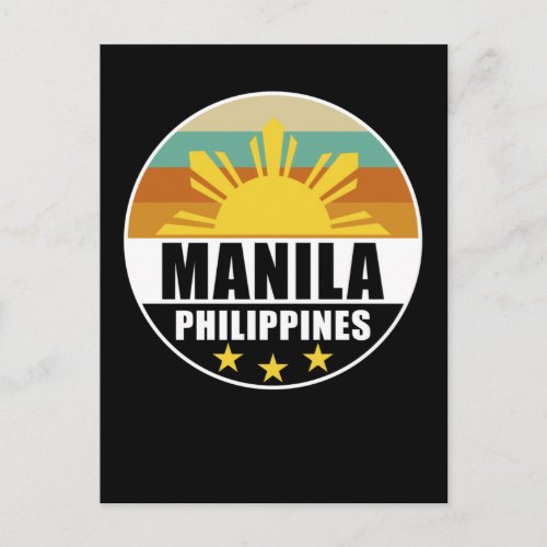 Philippines Manila Proud Filipino Love Pinoy Postcard