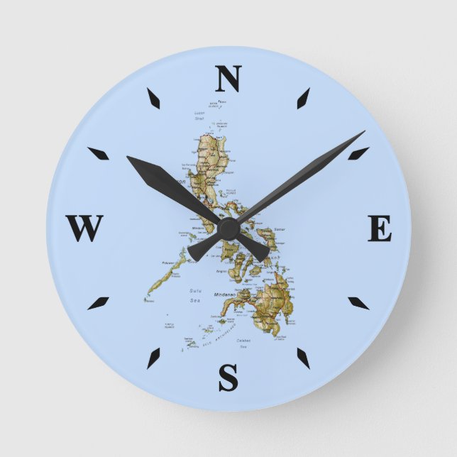 Philippines Map Clock (Front)