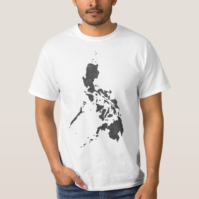 Philippines Map Design  T-Shirt (Front)