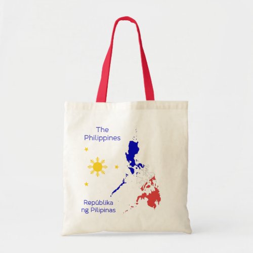 Philippines Map Graphic Canvas Bag