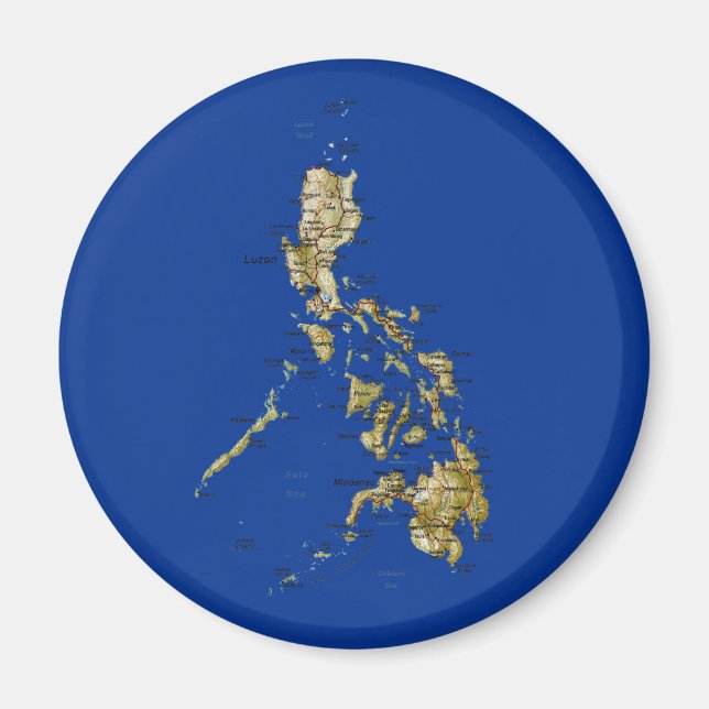 Philippines Map Magnet (Front)