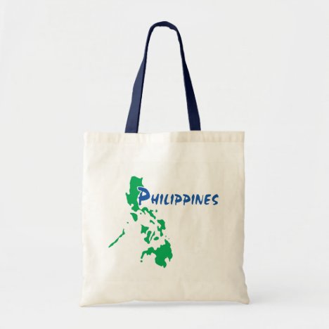 Philippines Map on a Tote Bag