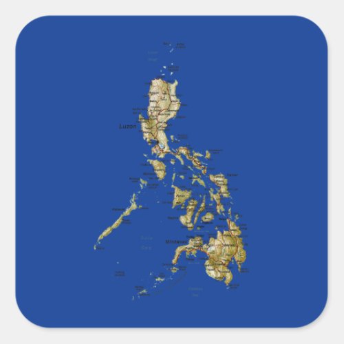 Philippines Map Sticker