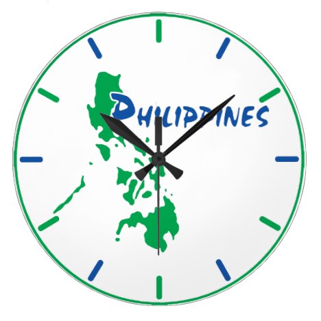 Philippines Map Wall Clock