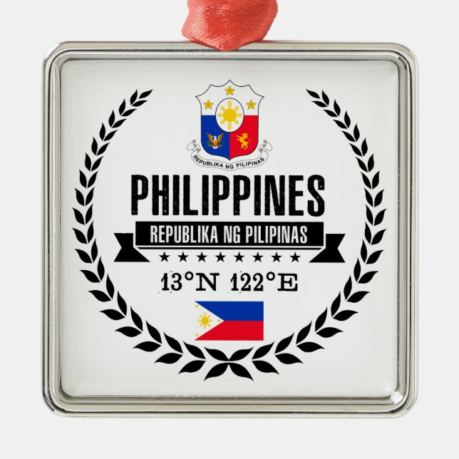 Philippines Metal Ornament (Front)