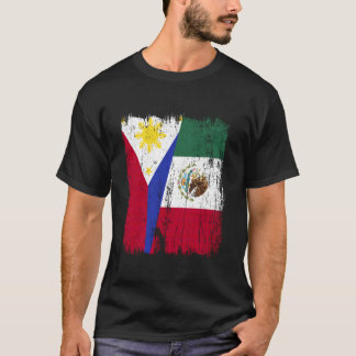 Philippines Mexico Half Flag Filipino Mexican Heri T-Shirt