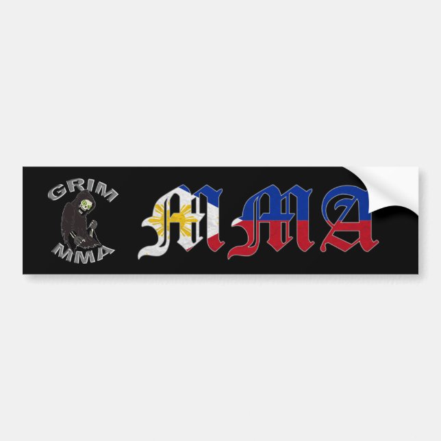 Philippines MMA Bumper Sticker (Front)