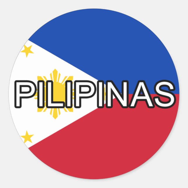 Philippines Pilipinas Euro Sticker (Front)