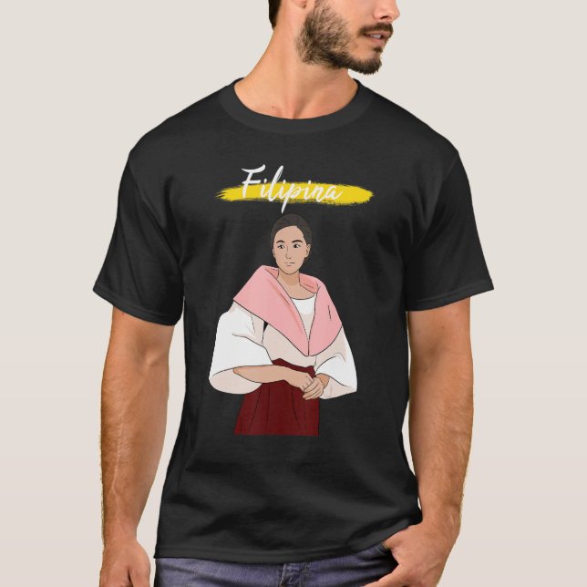 Philippines Pinay Filipina Filipiniana Proud Woman T-Shirt (Front)