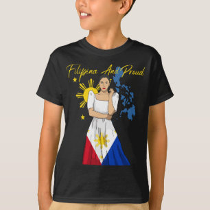 Philippines Pinay Filipina Pride Islands Flag Girl T-Shirt