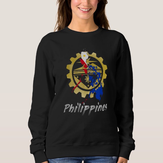 Philippines Pinay Filipino Pride Country Flag Isla Sweatshirt (Front)