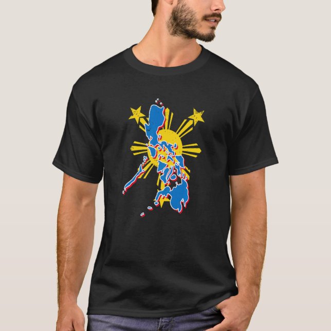 Philippines Pinay Filipino Pride Country Flag Isla T-Shirt (Front)