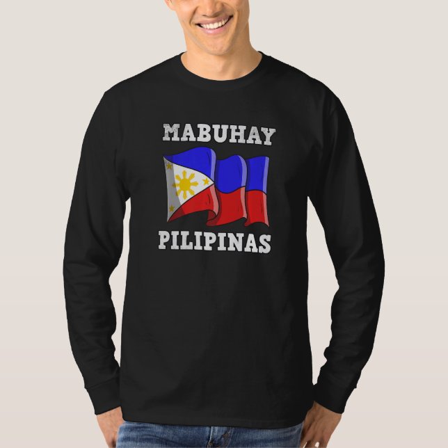 Philippines Pinay Filipino Pride Country Flag Mabu T-Shirt (Front)