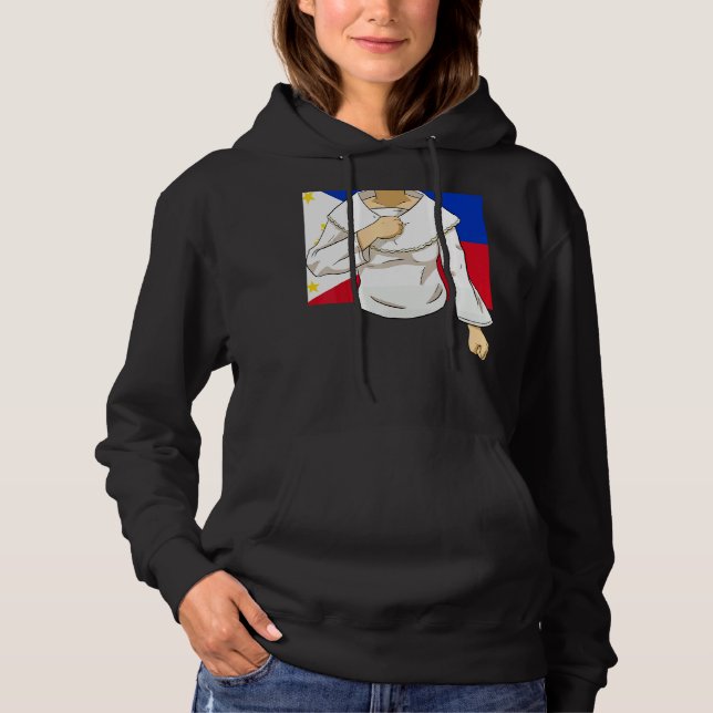 Philippines Pinoy Pinay Filipino Filipina Pride Pr Hoodie (Front)