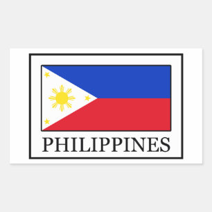 Philippines Rectangular Sticker