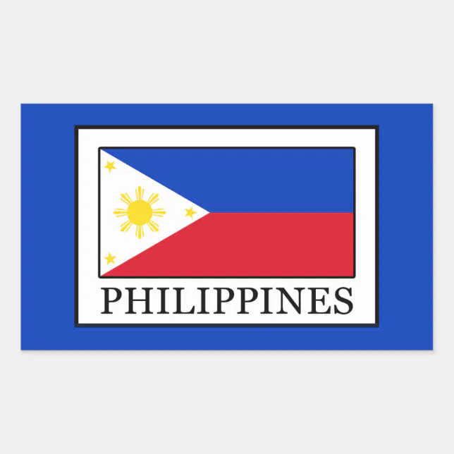 Philippines Rectangular Sticker | Zazzle