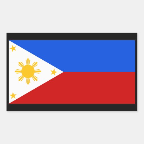 Philippines Rectangular Sticker