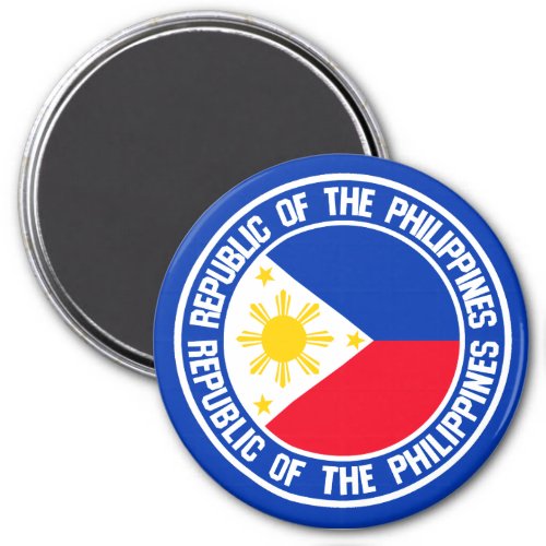 Philippines Round Emblem Magnet
