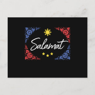Philippines Salamat Filipino Pilipino Manila Tagal Postcard