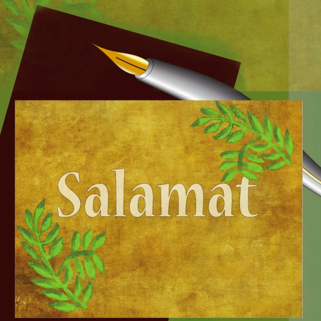 Philippines Salamat Letterpress Thank You Card (Creator Uploaded)